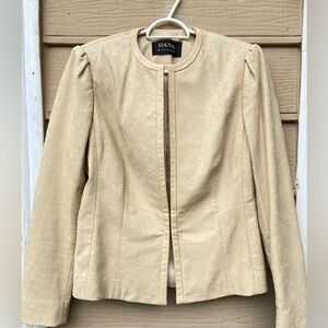 Dana Buchman lamb skin leather jacket